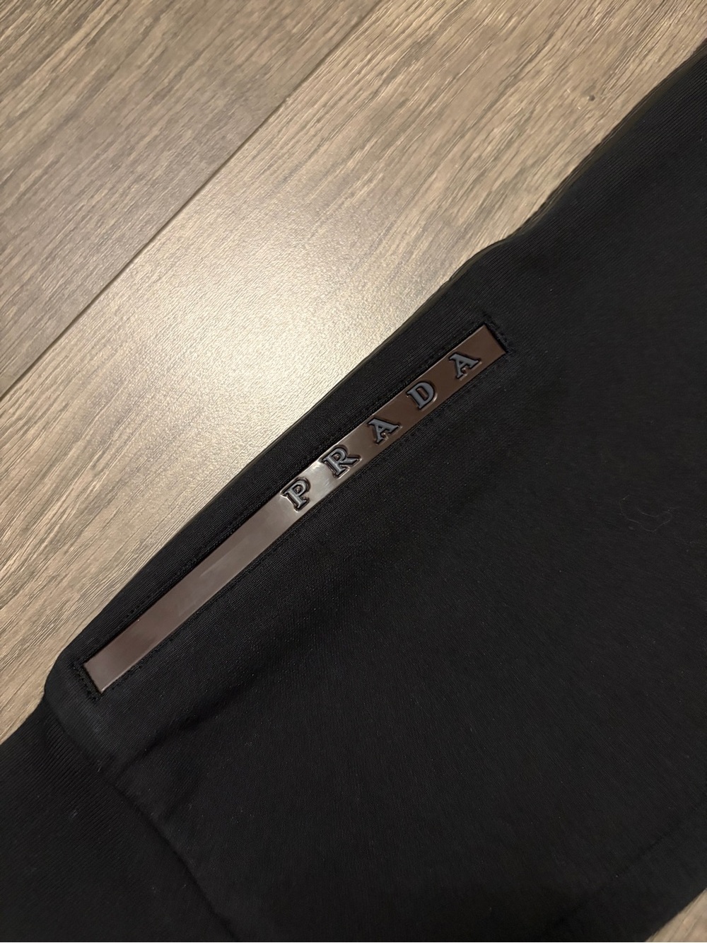 Prada Black Fleece jogger Pants image 4